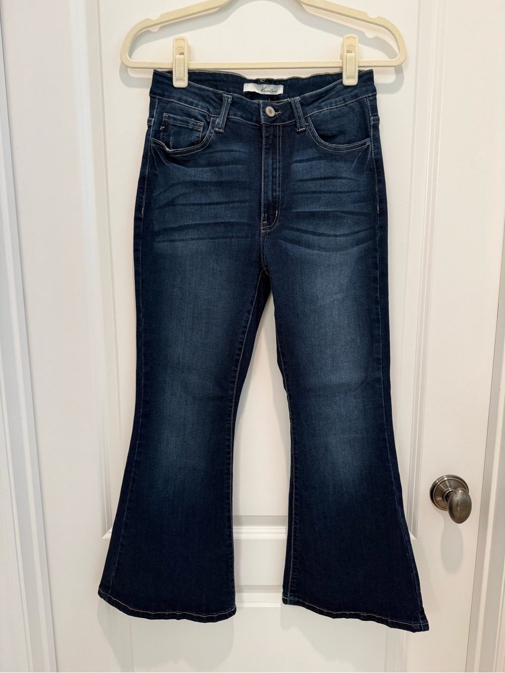 Kancan Dark Blue Women's Flare Jeans 9/28